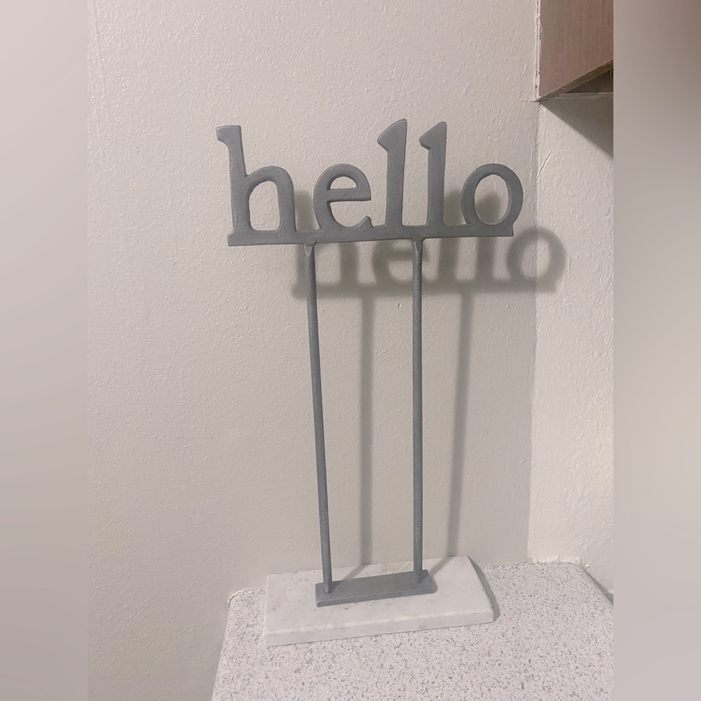 Hello sign